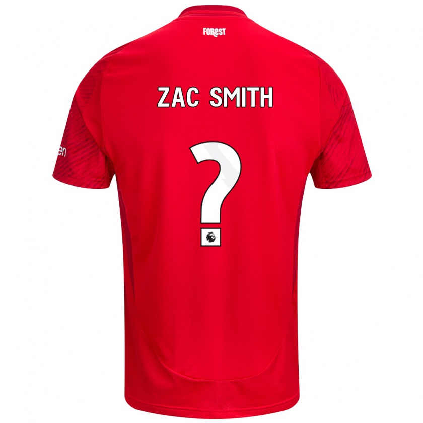 Kandiny Kinder Zac Smith #0 Rot Weiß Heimtrikot Trikot 2024/25 T-Shirt