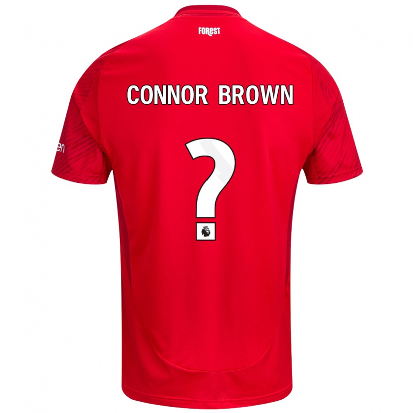 Kandiny Kinder Connor Brown #0 Rot Weiß Heimtrikot Trikot 2024/25 T-Shirt