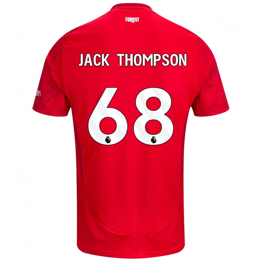 Kandiny Kinder Jack Thompson #68 Rot Weiß Heimtrikot Trikot 2024/25 T-Shirt