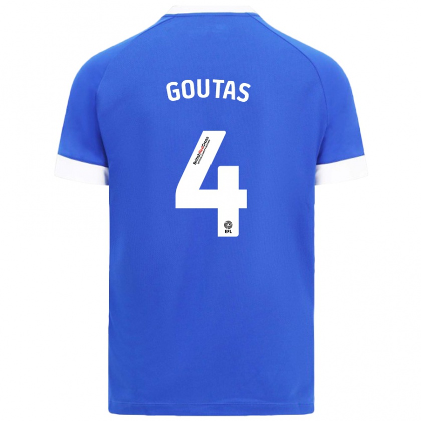 Kandiny Kinder Dimitrios Goutas #4 Himmelblau Heimtrikot Trikot 2024/25 T-Shirt