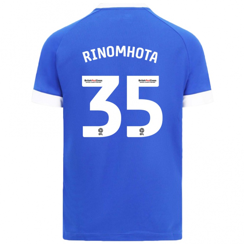 Kandiny Kinder Andy Rinomhota #35 Himmelblau Heimtrikot Trikot 2024/25 T-Shirt