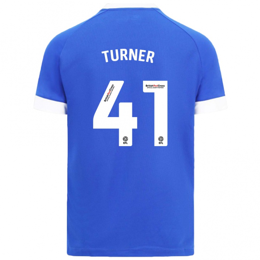 Kandiny Kinder Matthew Turner #41 Himmelblau Heimtrikot Trikot 2024/25 T-Shirt