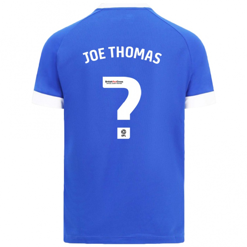 Kandiny Kinder Joe Thomas #0 Himmelblau Heimtrikot Trikot 2024/25 T-Shirt