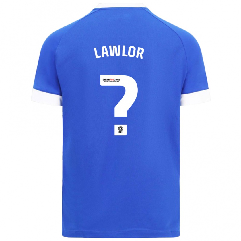 Kandiny Kinder Dylan Lawlor #0 Himmelblau Heimtrikot Trikot 2024/25 T-Shirt