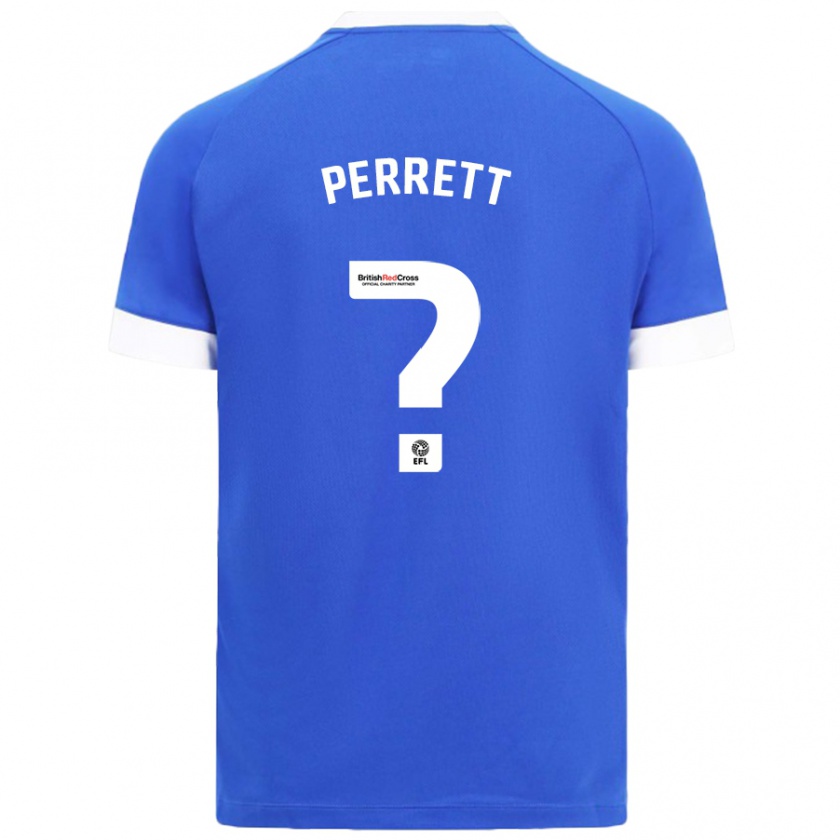 Kandiny Kinder Troy Perrett #0 Himmelblau Heimtrikot Trikot 2024/25 T-Shirt