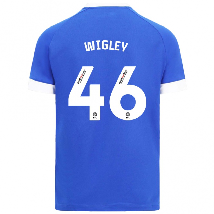 Kandiny Kinder Morgan Wigley #46 Himmelblau Heimtrikot Trikot 2024/25 T-Shirt