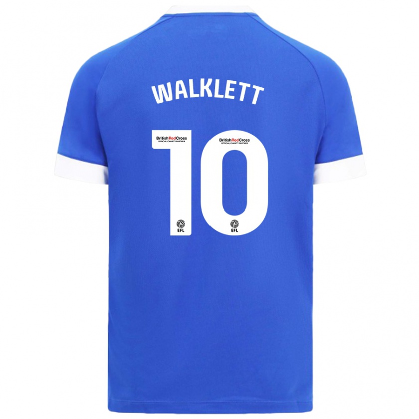 Kandiny Kinder Kerry Walklett #10 Himmelblau Heimtrikot Trikot 2024/25 T-Shirt