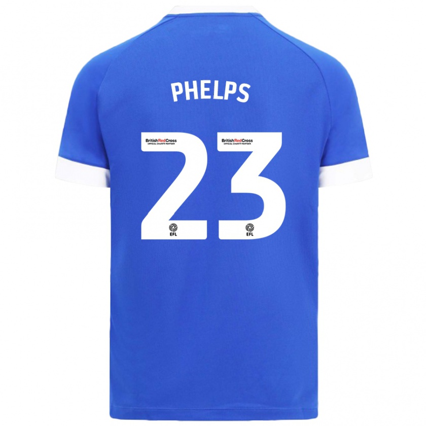 Kandiny Kinder Anna Phelps #23 Himmelblau Heimtrikot Trikot 2024/25 T-Shirt