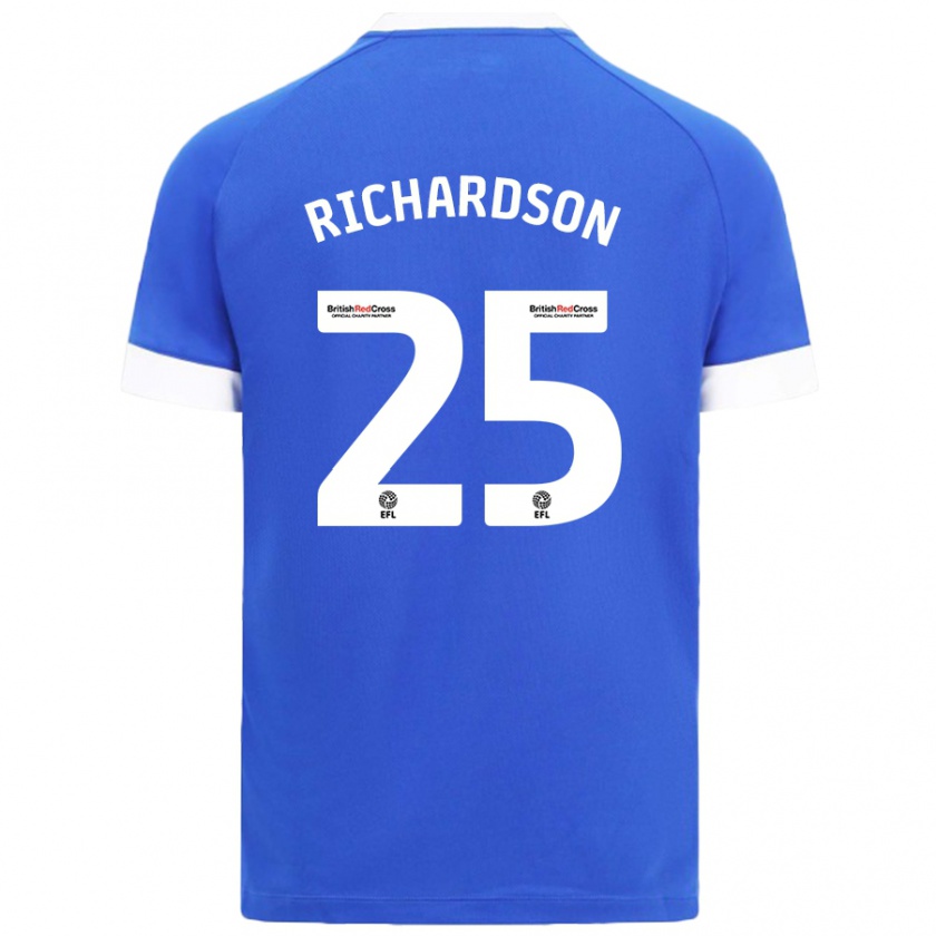 Kandiny Kinder Tija Richardson #25 Himmelblau Heimtrikot Trikot 2024/25 T-Shirt