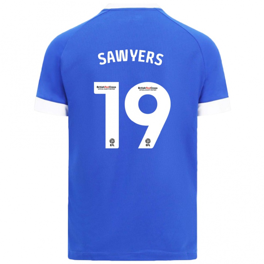 Kandiny Kinder Romaine Sawyers #19 Himmelblau Heimtrikot Trikot 2024/25 T-Shirt