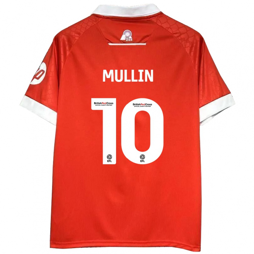 Kandiny Kinder Paul Mullin #10 Rot Weiß Heimtrikot Trikot 2024/25 T-Shirt