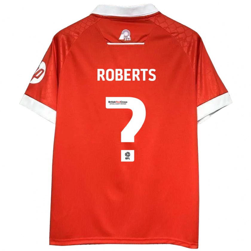 Kandiny Kinder Hari Roberts #0 Rot Weiß Heimtrikot Trikot 2024/25 T-Shirt