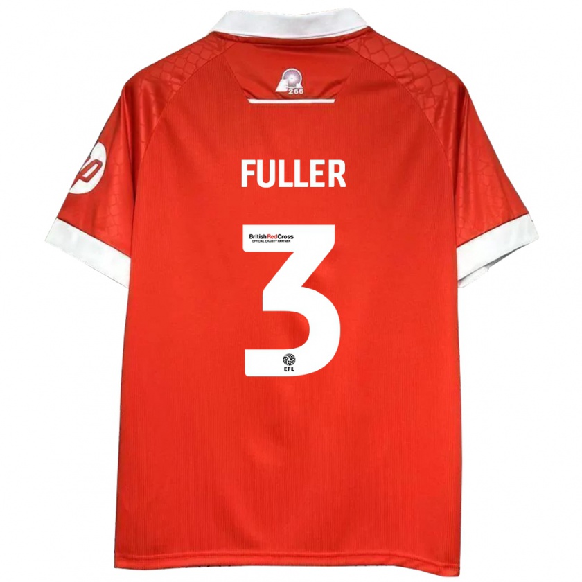 Kandiny Kinder Olivia Fuller #3 Rot Weiß Heimtrikot Trikot 2024/25 T-Shirt