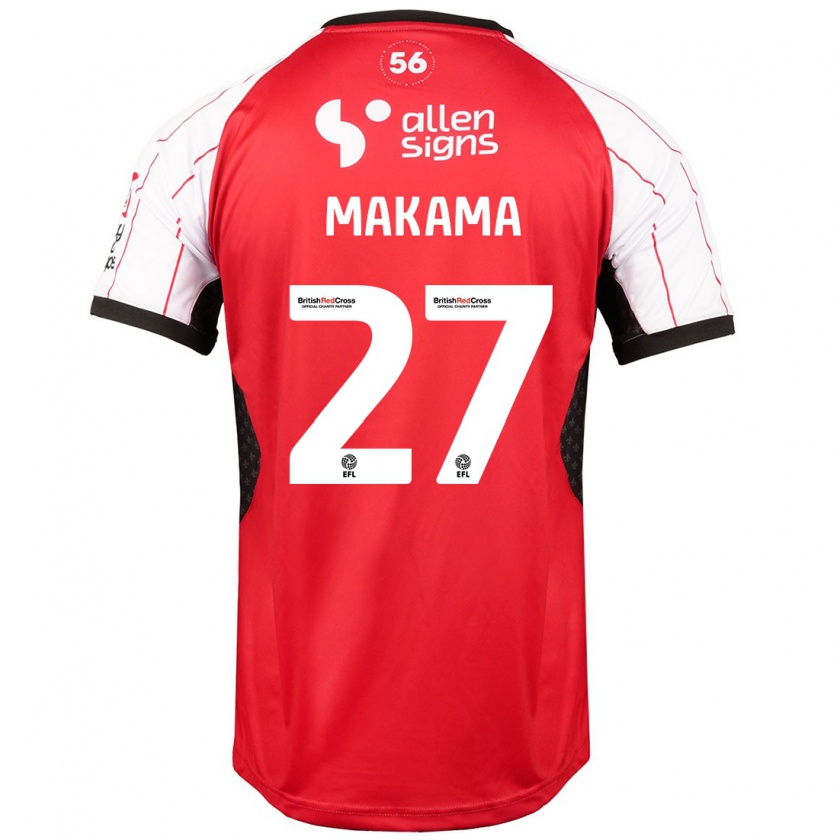 Kandiny Kinder Jovon Makama #27 Weiß Heimtrikot Trikot 2024/25 T-Shirt