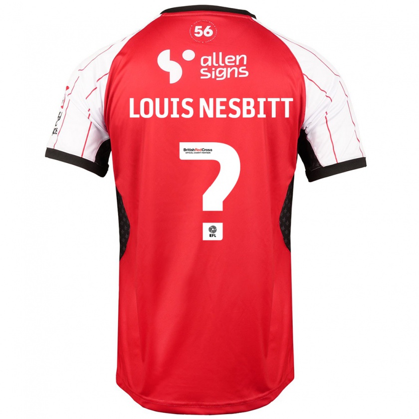 Kandiny Kinder Louis Nesbitt #0 Weiß Heimtrikot Trikot 2024/25 T-Shirt