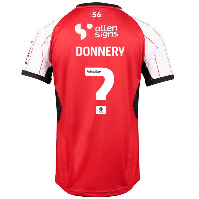 Kandiny Kinder Julian Donnery #0 Weiß Heimtrikot Trikot 2024/25 T-Shirt