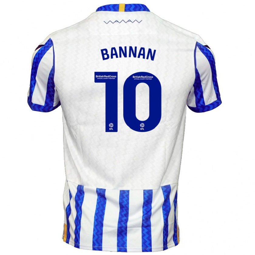 Kandiny Kinder Barry Bannan #10 Blau Weiß Heimtrikot Trikot 2024/25 T-Shirt