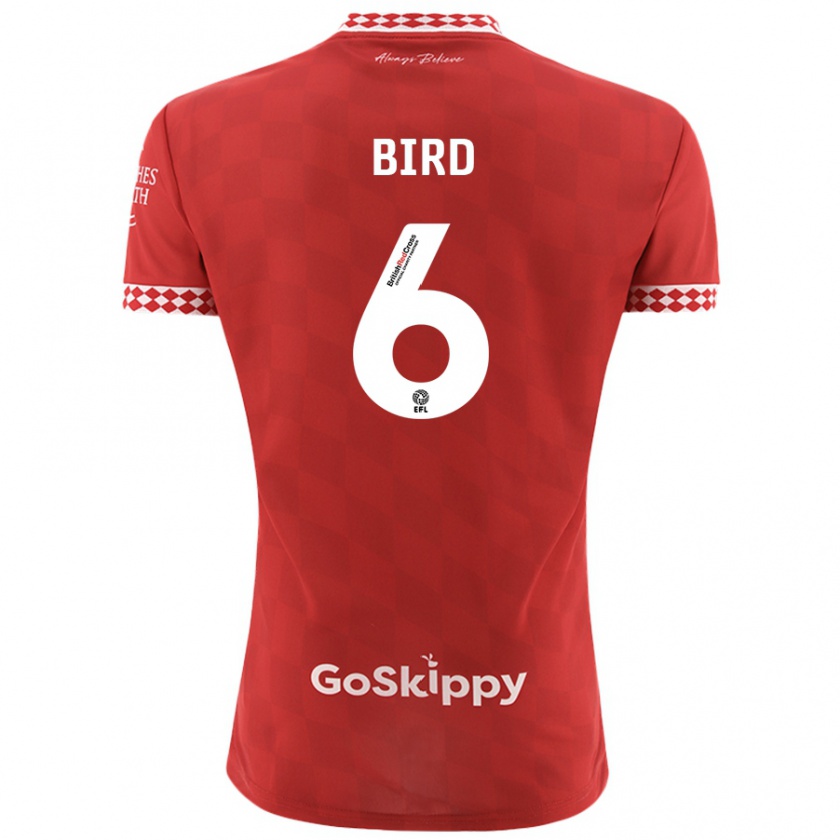 Kandiny Kinder Max Bird #6 Rot Heimtrikot Trikot 2024/25 T-Shirt