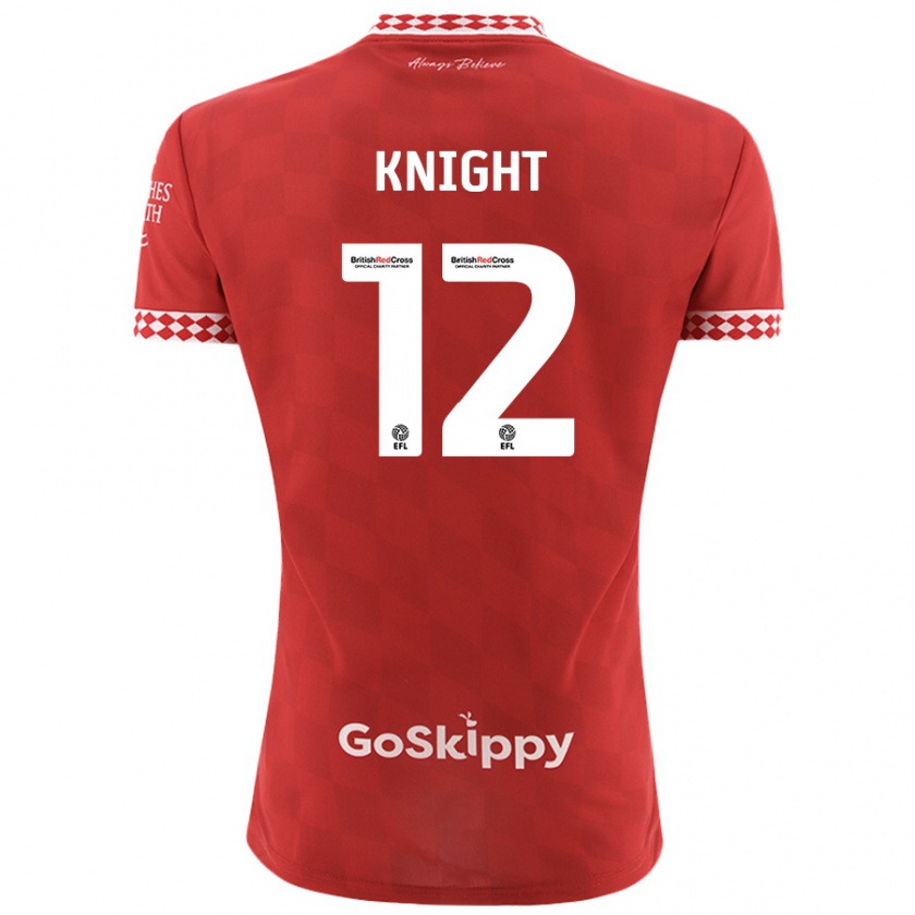 Kandiny Kinder Jason Knight #12 Rot Heimtrikot Trikot 2024/25 T-Shirt