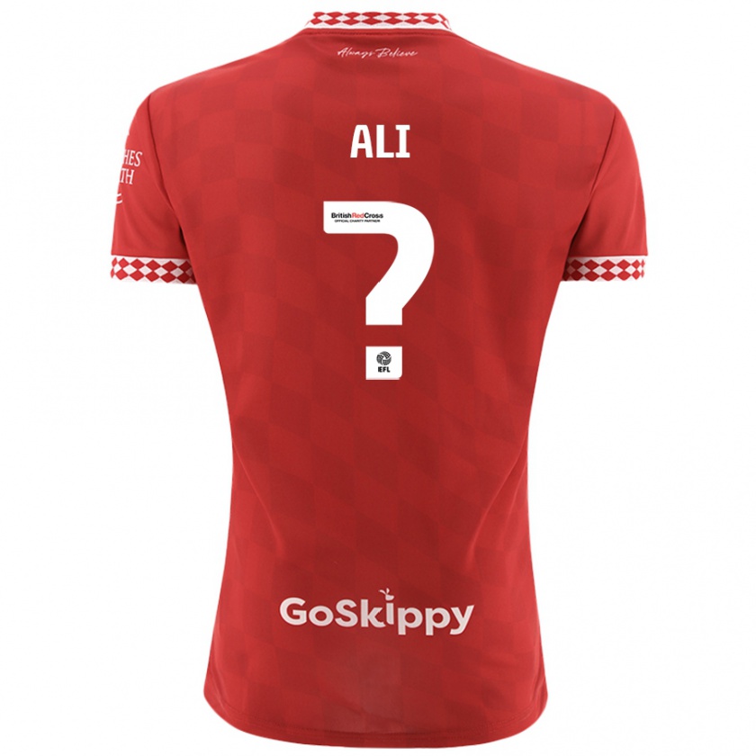 Kandiny Kinder Zack Ali #0 Rot Heimtrikot Trikot 2024/25 T-Shirt