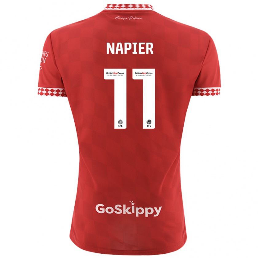 Kandiny Kinder Jamie-Lee Napier #11 Rot Heimtrikot Trikot 2024/25 T-Shirt