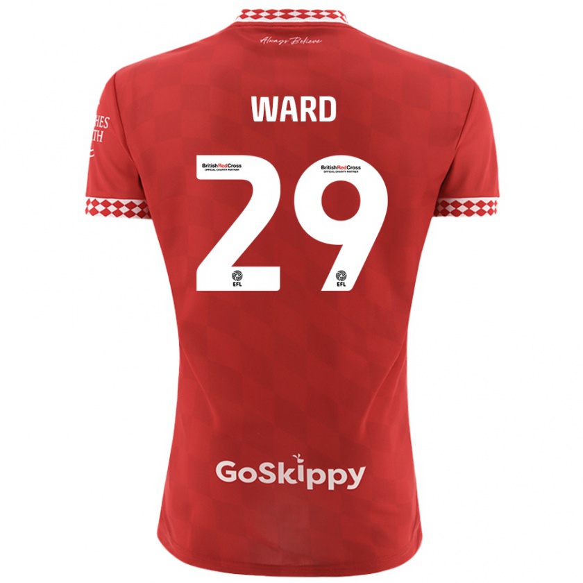 Kandiny Kinder Mari Ward #29 Rot Heimtrikot Trikot 2024/25 T-Shirt