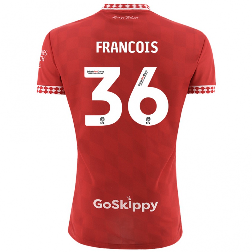 Kandiny Kinder Marlee Francois #36 Rot Heimtrikot Trikot 2024/25 T-Shirt