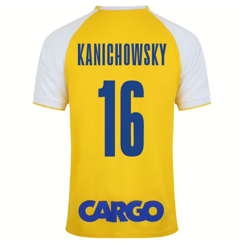 Kandiny Kinder Gabi Kanichowsky #16 Gelb Weiß Heimtrikot Trikot 2024/25 T-Shirt