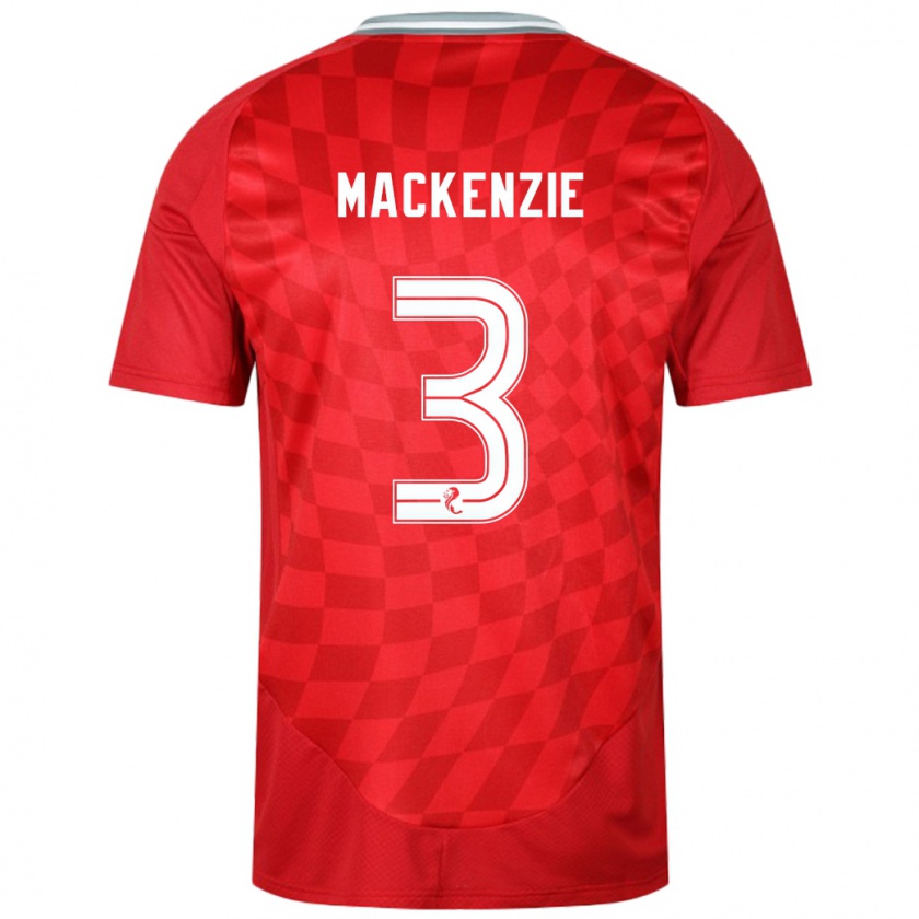 Kandiny Kinder Jack Mackenzie #3 Rot Heimtrikot Trikot 2024/25 T-Shirt