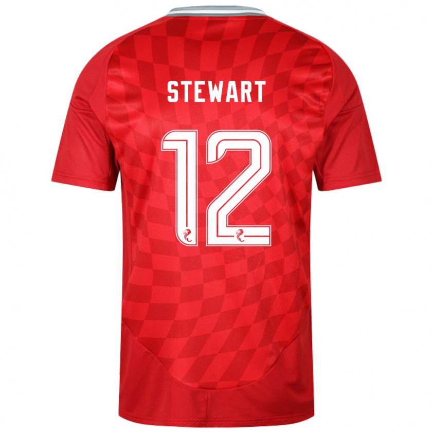 Kandiny Kinder Hannah Stewart #12 Rot Heimtrikot Trikot 2024/25 T-Shirt