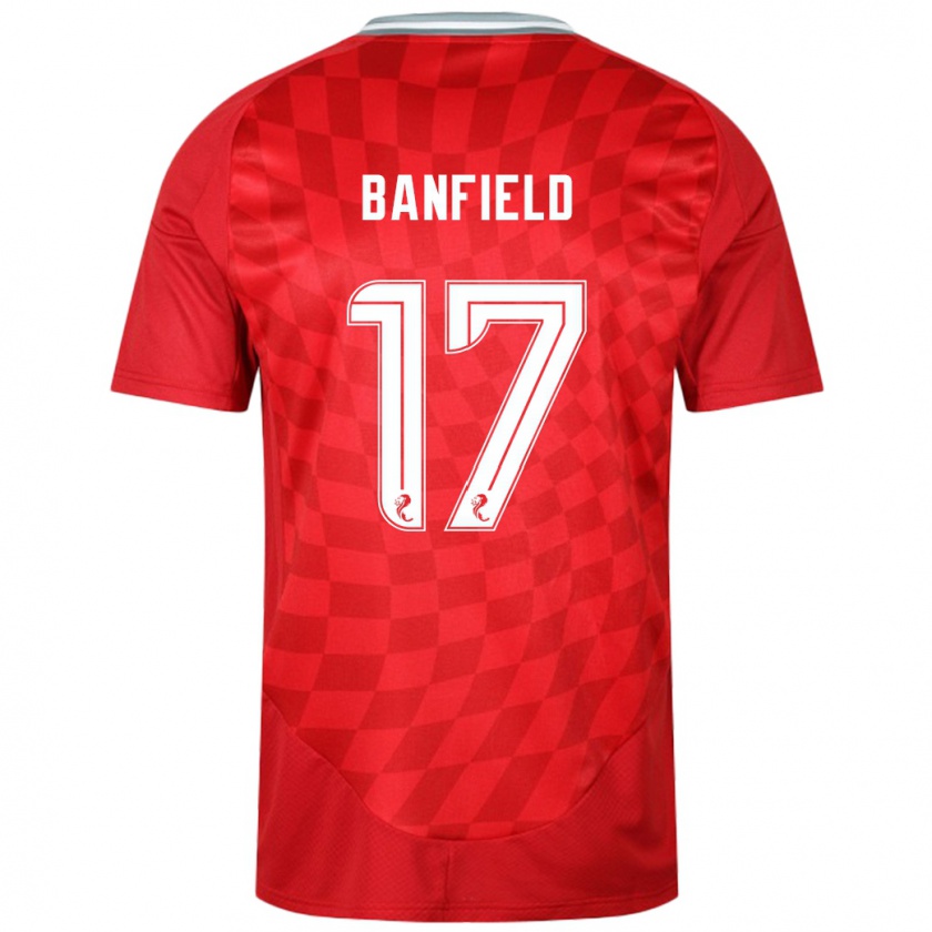 Kandiny Kinder Keeley Banfield #17 Rot Heimtrikot Trikot 2024/25 T-Shirt