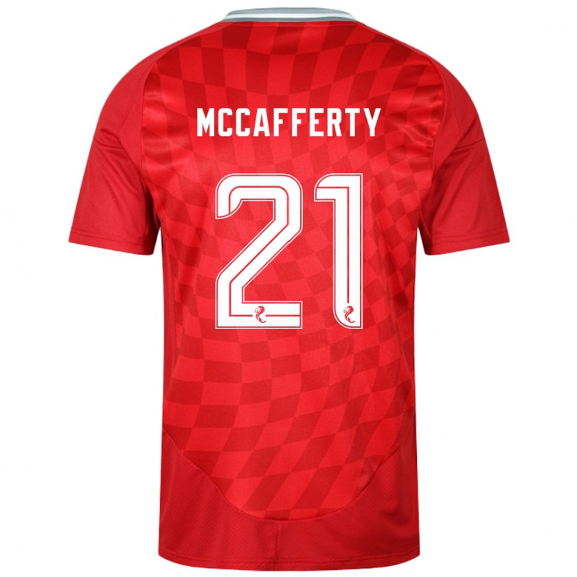 Kandiny Kinder Eirinn Mccafferty #21 Rot Heimtrikot Trikot 2024/25 T-Shirt