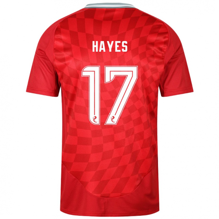 Kandiny Kinder Jonny Hayes #17 Rot Heimtrikot Trikot 2024/25 T-Shirt