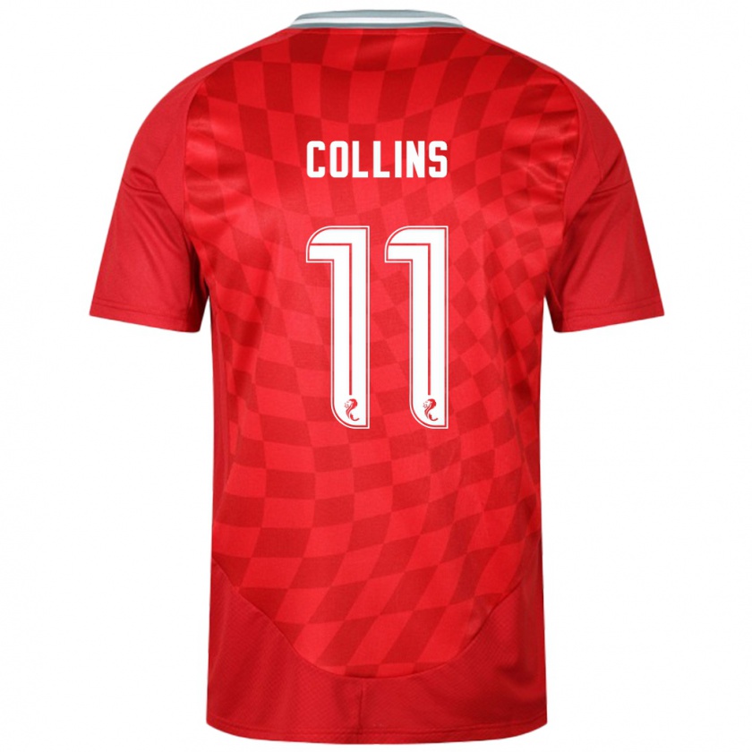 Kandiny Kinder Bailley Collins #11 Rot Heimtrikot Trikot 2024/25 T-Shirt