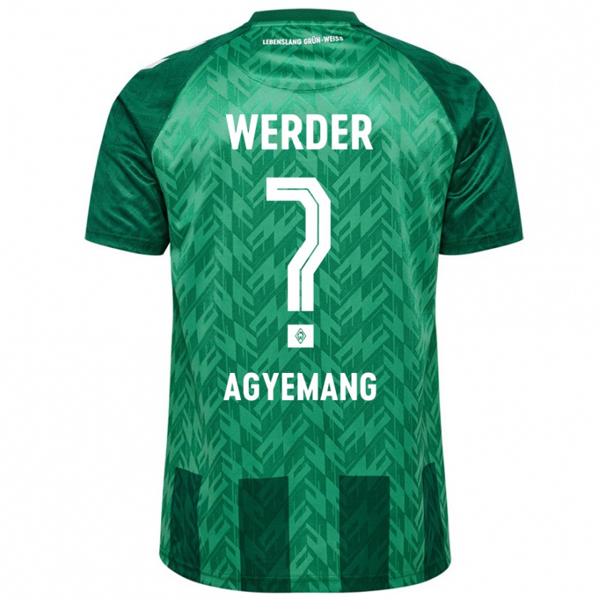 Kandiny Kinder Caleb Agyemang #0 Grün Heimtrikot Trikot 2024/25 T-Shirt