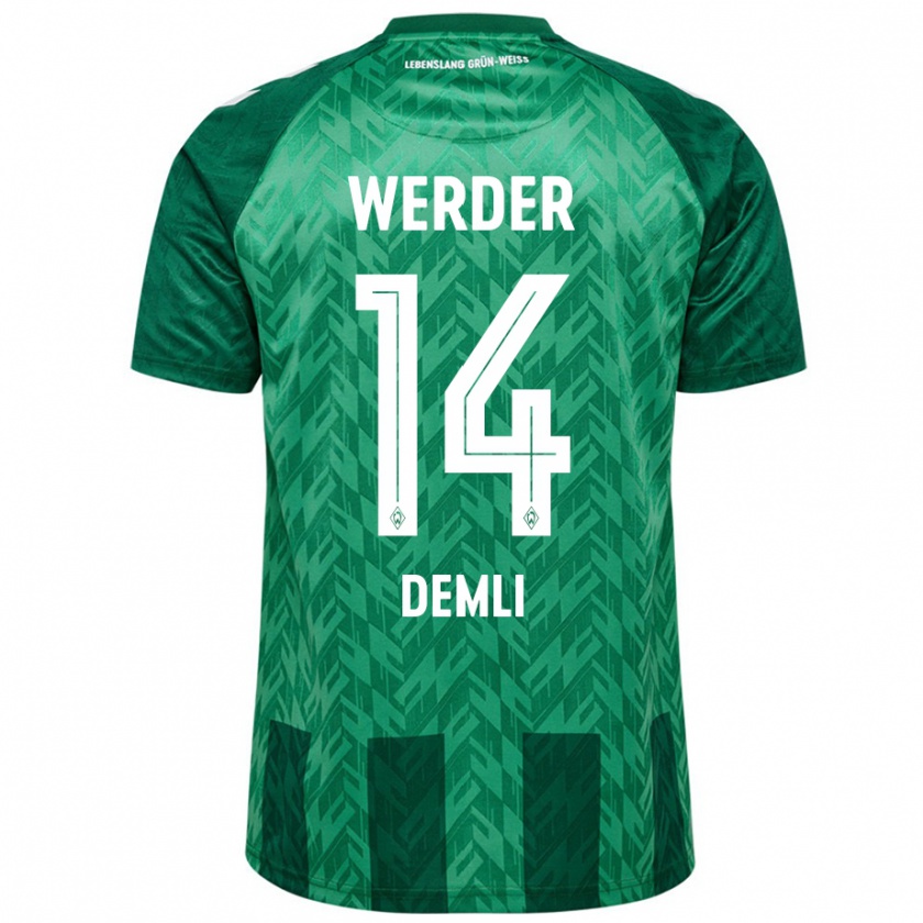 Kandiny Kinder Rezan Demli #14 Grün Heimtrikot Trikot 2024/25 T-Shirt