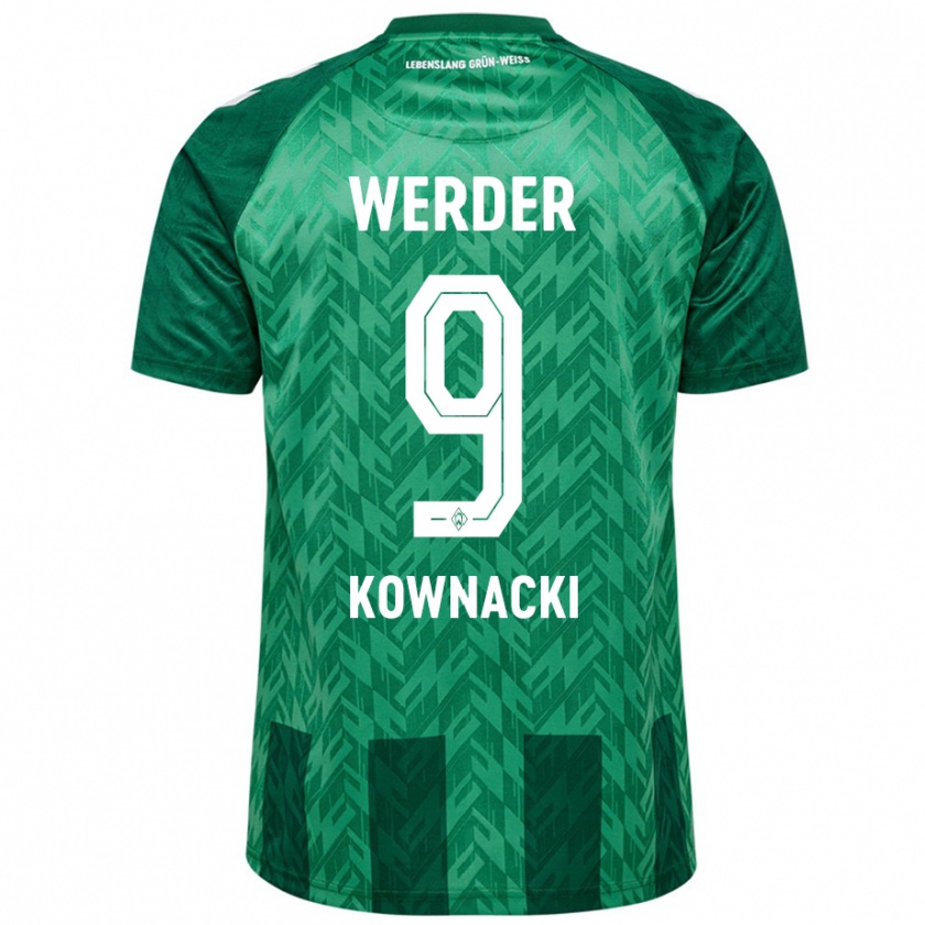 Kandiny Kinder Dawid Kownacki #9 Grün Heimtrikot Trikot 2024/25 T-Shirt