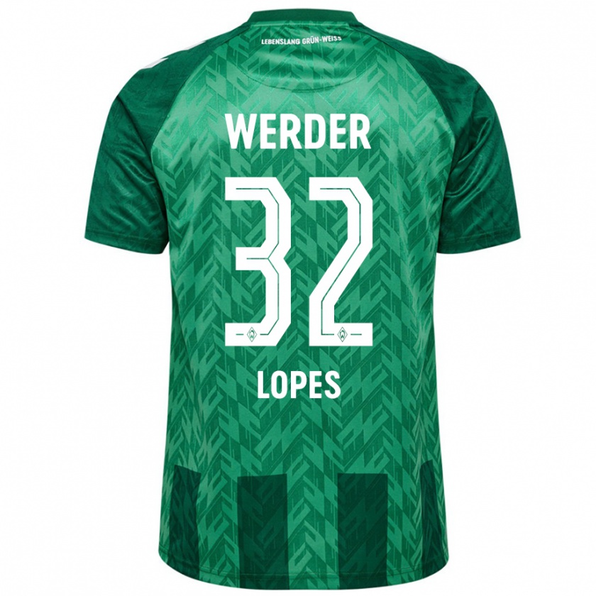 Kandiny Kinder Eugenio Lopes #32 Grün Heimtrikot Trikot 2024/25 T-Shirt