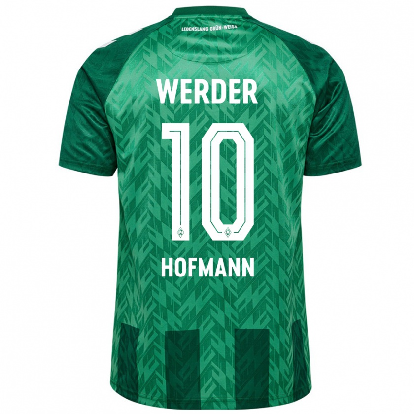 Kandiny Kinder Justin Hofmann #10 Grün Heimtrikot Trikot 2024/25 T-Shirt