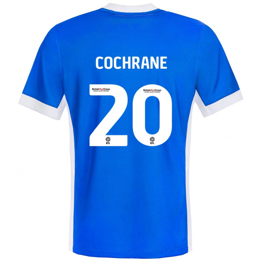 Kandiny Kinder Alex Cochrane #20 Blau Weiß Heimtrikot Trikot 2024/25 T-Shirt