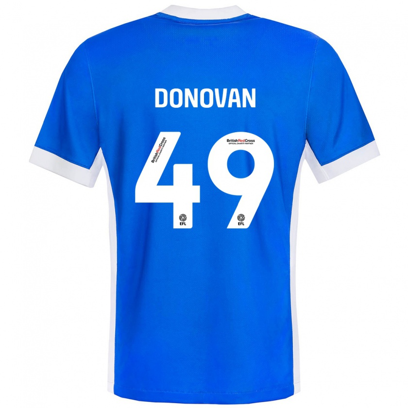 Kandiny Kinder Romelle Donovan #49 Blau Weiß Heimtrikot Trikot 2024/25 T-Shirt