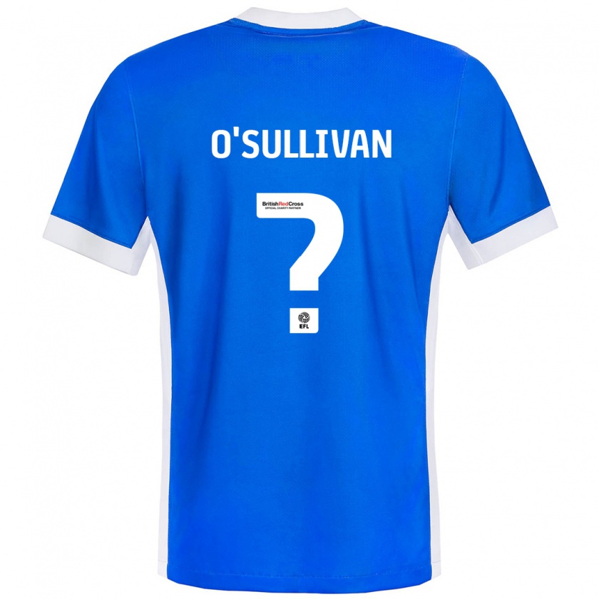 Kandiny Kinder William O'sullivan #0 Blau Weiß Heimtrikot Trikot 2024/25 T-Shirt