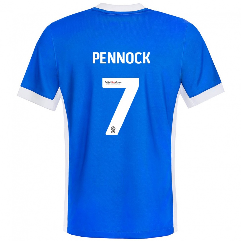 Kandiny Kinder Jade Pennock #7 Blau Weiß Heimtrikot Trikot 2024/25 T-Shirt