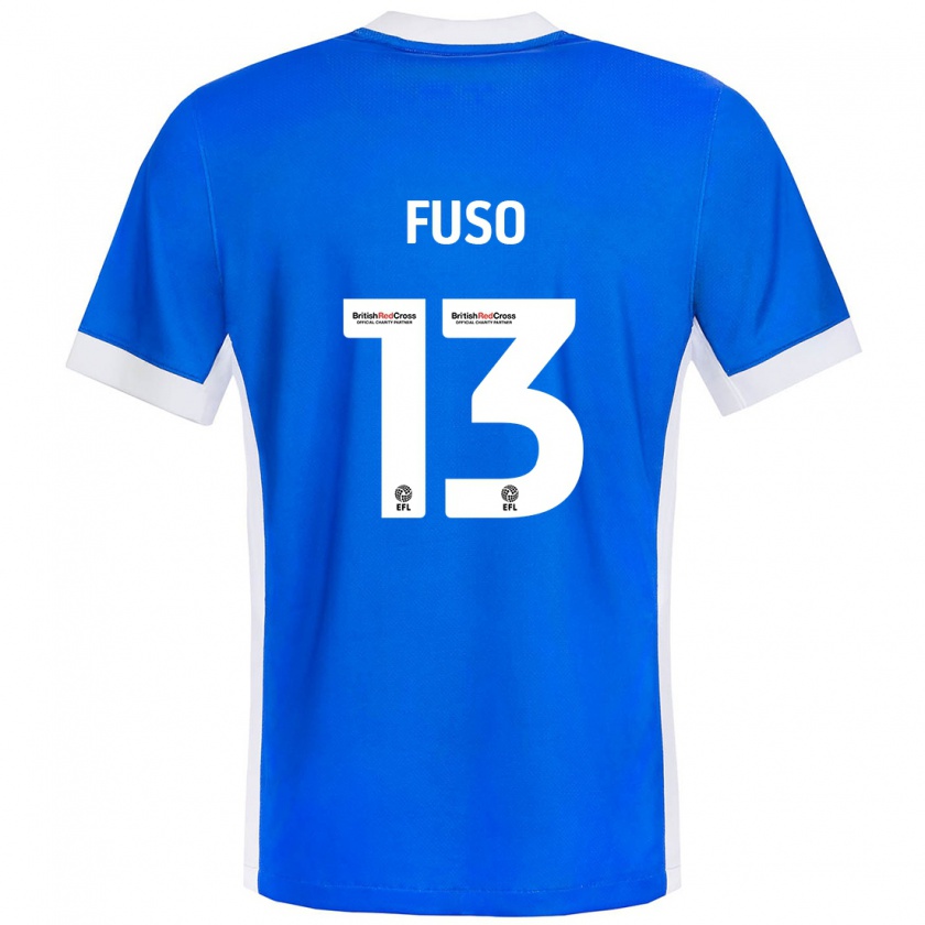 Kandiny Kinder Ivana Fuso #13 Blau Weiß Heimtrikot Trikot 2024/25 T-Shirt