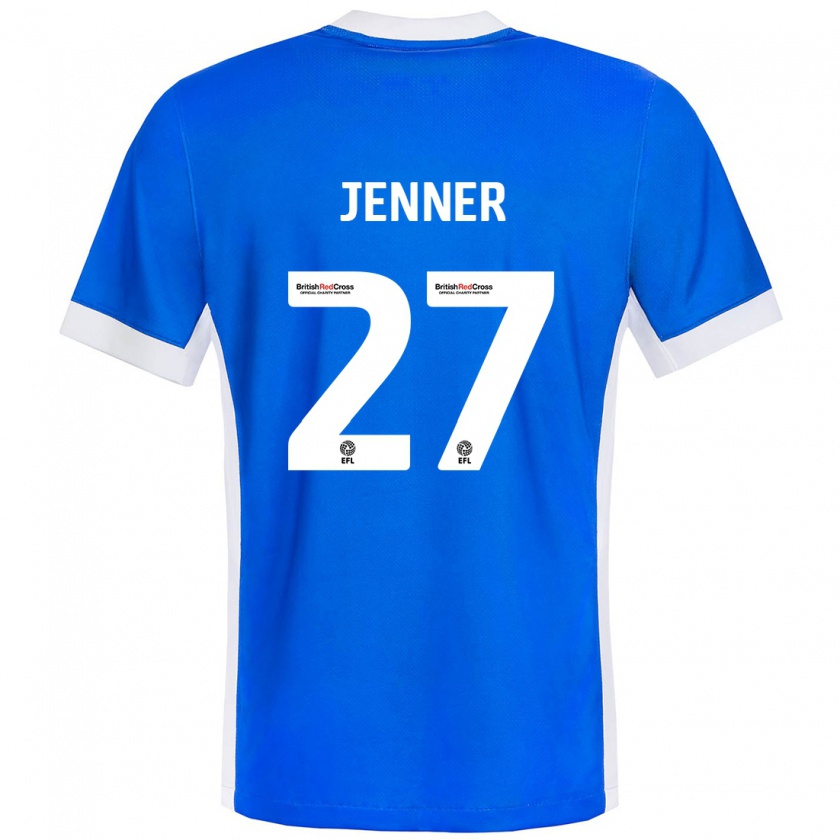 Kandiny Kinder Abbi Jenner #27 Blau Weiß Heimtrikot Trikot 2024/25 T-Shirt