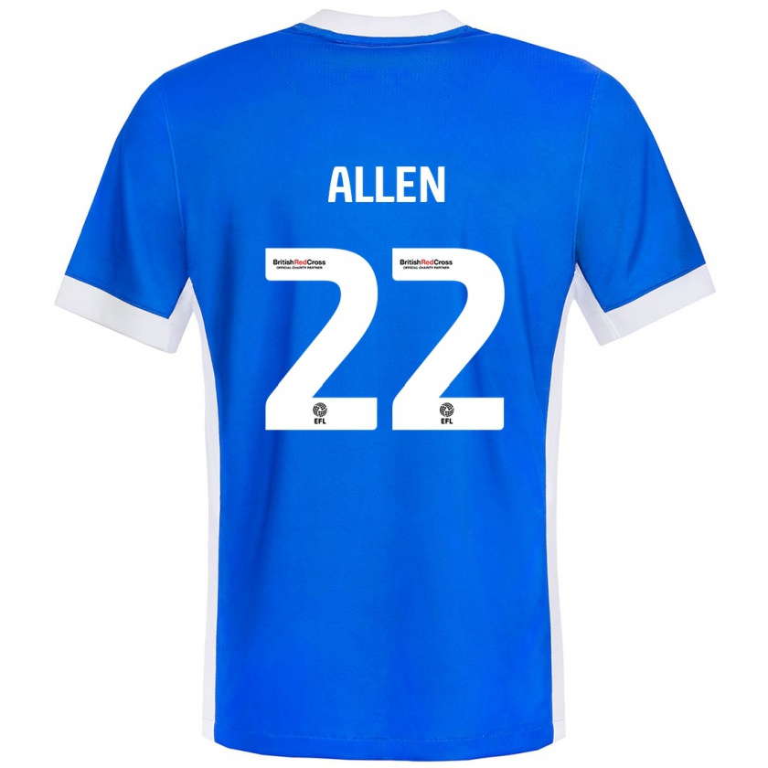 Kandiny Kinder Remi Allen #22 Blau Weiß Heimtrikot Trikot 2024/25 T-Shirt