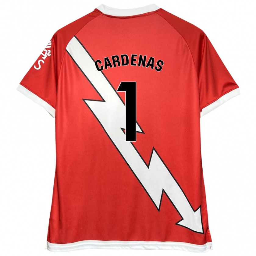 Kandiny Kinder Dani Cárdenas #1 Weiß Rot Heimtrikot Trikot 2024/25 T-Shirt