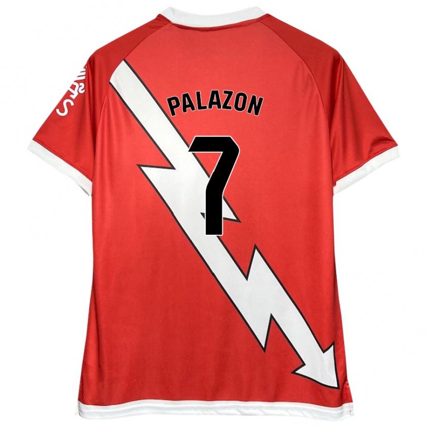 Kandiny Kinder Isi Palazón #7 Weiß Rot Heimtrikot Trikot 2024/25 T-Shirt