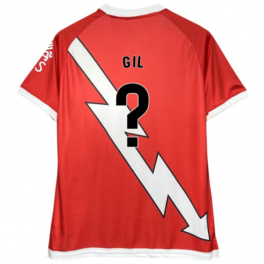 Kandiny Kinder Juanpe Gil #0 Weiß Rot Heimtrikot Trikot 2024/25 T-Shirt