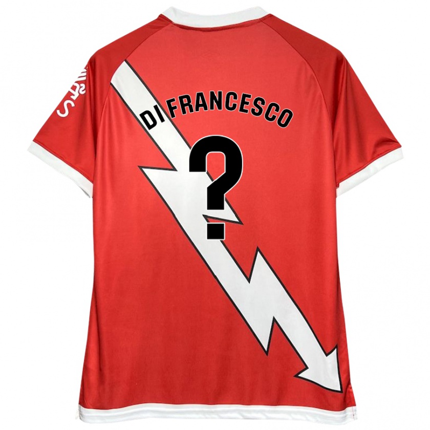 Kandiny Kinder Daniel Di Francesco #0 Weiß Rot Heimtrikot Trikot 2024/25 T-Shirt